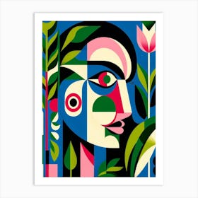 Woman'S Face 2 Art Print