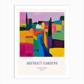 Colourful Gardens Rosendals Trdgrd Sweden 1 Blue Poster Art Print