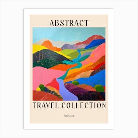 Abstract Travel Collection Poster Indonesia 1 Art Print