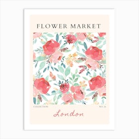 Flower Market London 1 Art Print