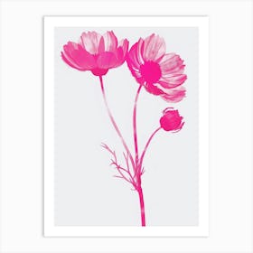 Hot Pink Daisy 1 Art Print