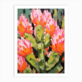 Cactus Painting Notocactus 3 Art Print