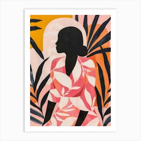 Woman In Pink 1 Art Print