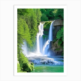 Cascade D Ars, France Majestic, Beautiful & Classic (3) Art Print