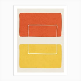 Minimalist Abstract Color Block Design Art Print