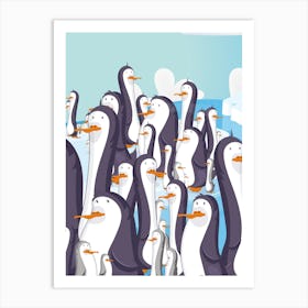 Penguins Art Print