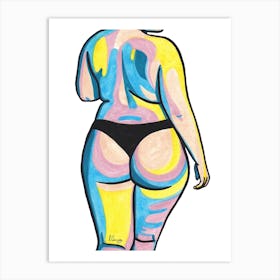Bubblegum Booty Nude Art Print