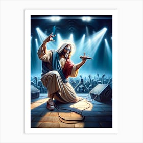 Jesus Hip Hop Art Print