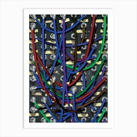 Telephone Wires Art Print