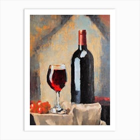 Sangiovese Oil Painting Cocktail Poster Art Print