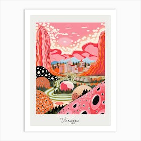 Poster Of Viareggio, Italy, Illustration In The Style Of Pop Art 4 Art Print