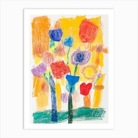 Child's Painting On Paper Art Print