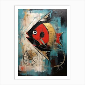 Fish Abstract Expressionism 1 Art Print