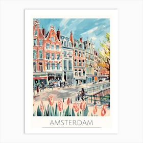 Amsterdam Tulips Art Print