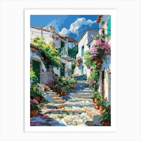 Greece Village 6 Art Print