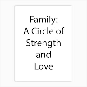 Family Quote 15 Art Print