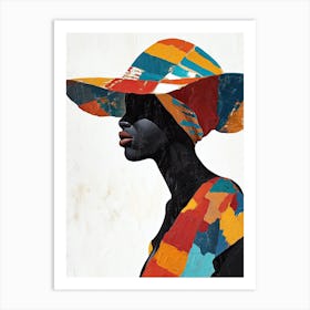 African Woman In Сolored Сlothes Art Print