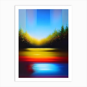 Abstract Painting, Acrylic On Canvas Art Print