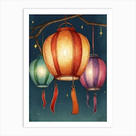 Chinese Lanterns 11 Art Print