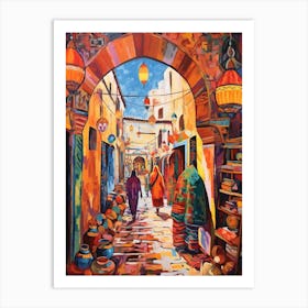 Marrakech Morocco 4 Fauvist Painting Art Print