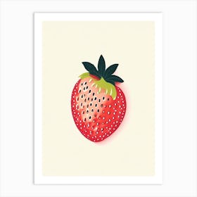 A Single Strawberry, Fruit, Tarazzo 1 Art Print