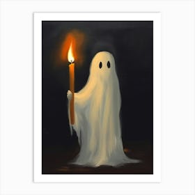 Ghost Halloween Poster Art Print