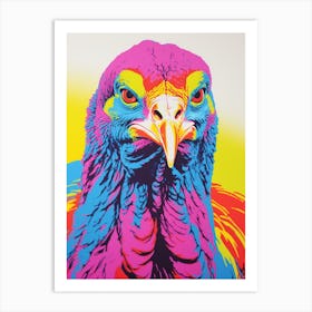 Andy Warhol Style Bird Turkey 2 Art Print