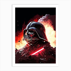 Darth Vader Star Wars movie 3 Art Print