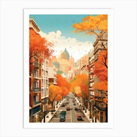 Buenos Aires In Autumn Fall Travel Art 3 Art Print