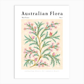 Australian Flora Wax Flower Art Print