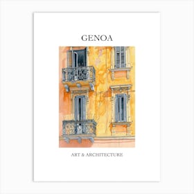 Genoa Travel And Architecture Poster 4 Art Print