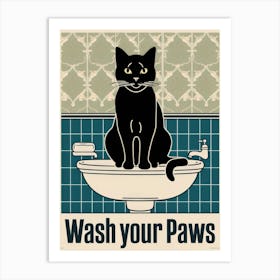 Wash Your Paws 36 Art Print