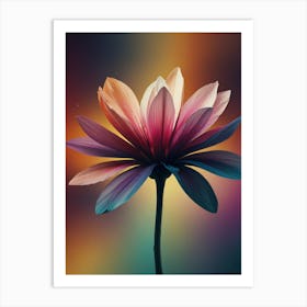 Abstract Flower 1 Art Print