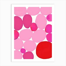 Pink Pebbles 1 Art Print