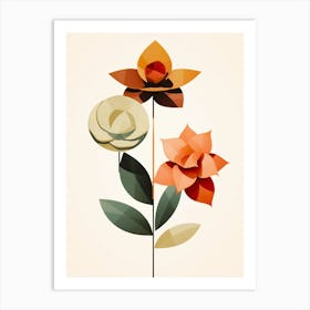 Origami Flowers Art Print