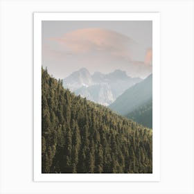 Majestic Mountain Views Art Print