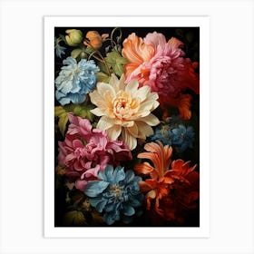 Peonies In A Vase Art Print