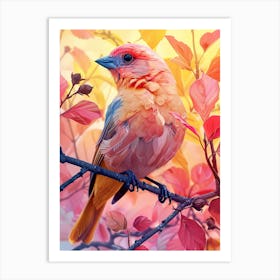 Bird In Autumn Art Print