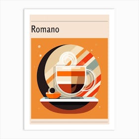 Romano Midcentury Modern Poster Art Print