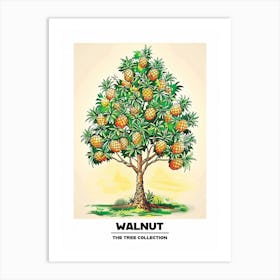 Walnut Tree Storybook Illustration 2 Poster Art Print