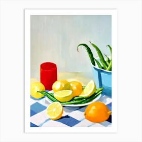 Green Beans 2 Tablescape vegetable Art Print