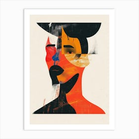 Man With Hat Art Print