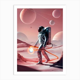 Astronaut In Space 1 Art Print