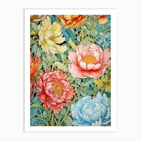 William Morris Peonies Art Print