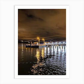Bay Bridge At Night Art Print