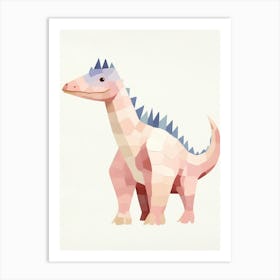 Nursery Dinosaur Art Pachycephalosaurus 2 Art Print