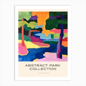 Abstract Park Collection Poster Vondelpark Amsterdam 2 Art Print