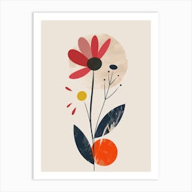 Abstract Flower Painting Art Print