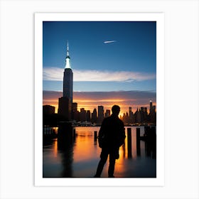 NewYork Sunset Art Print