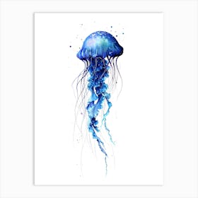 Jellyfish Watercolor Painting 3 Art Print